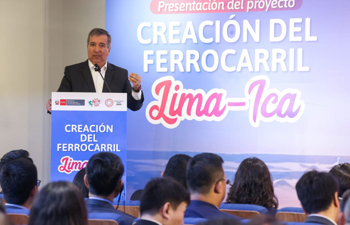 Perú presenta el proyecto Ferrocarril Lima - Ica
