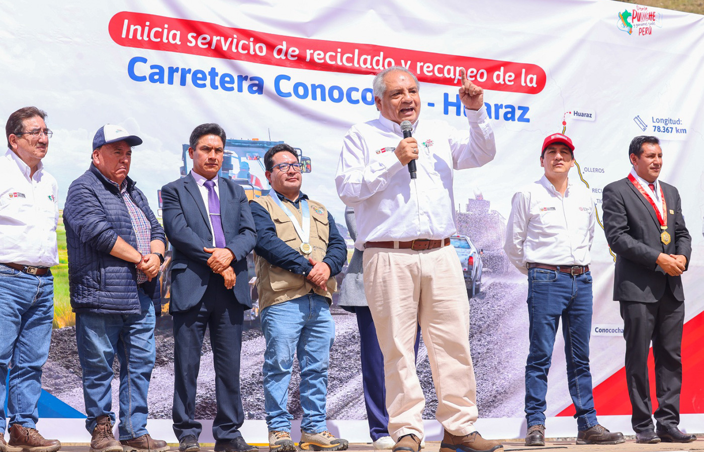 Perú: Inician mejoras en la carretera Conococha–Catac–Huaraz, en Áncash