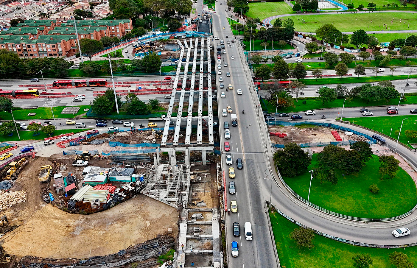 Colombia: Avanza la construcción del puente de la calle 153 sobre la AutoNorte