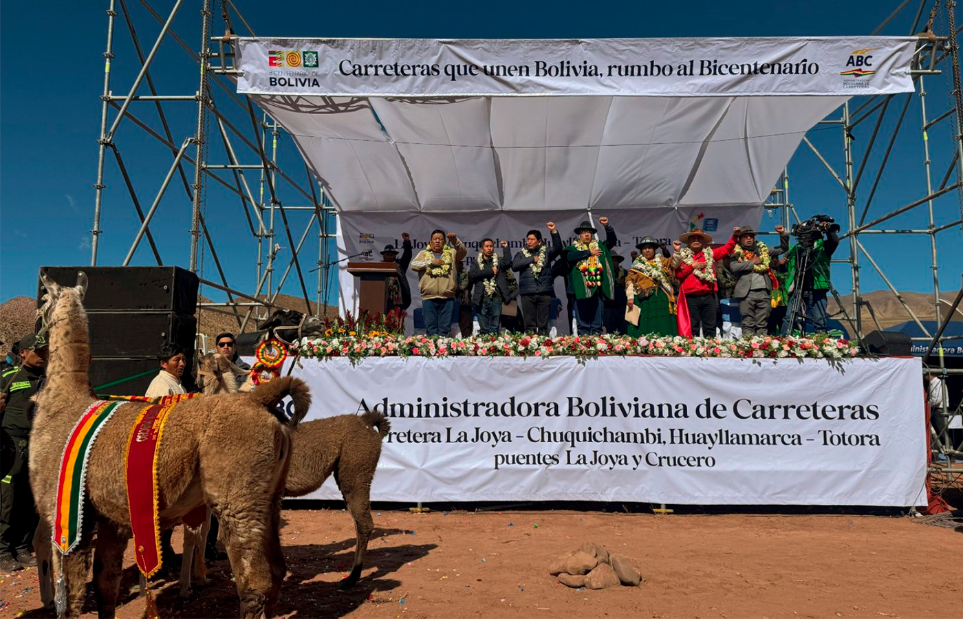 Bolivia comienza obras en los tramos La Joya–Chuquichambi y Huayllamarca–Totora