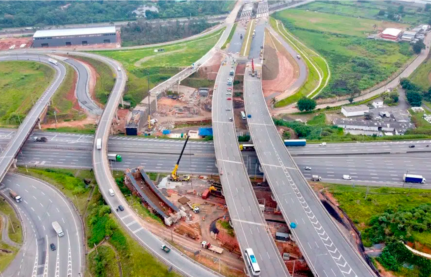 Brasil: Tramo norte de la Circunvalación Mário Covas llega al 51% de ejecución