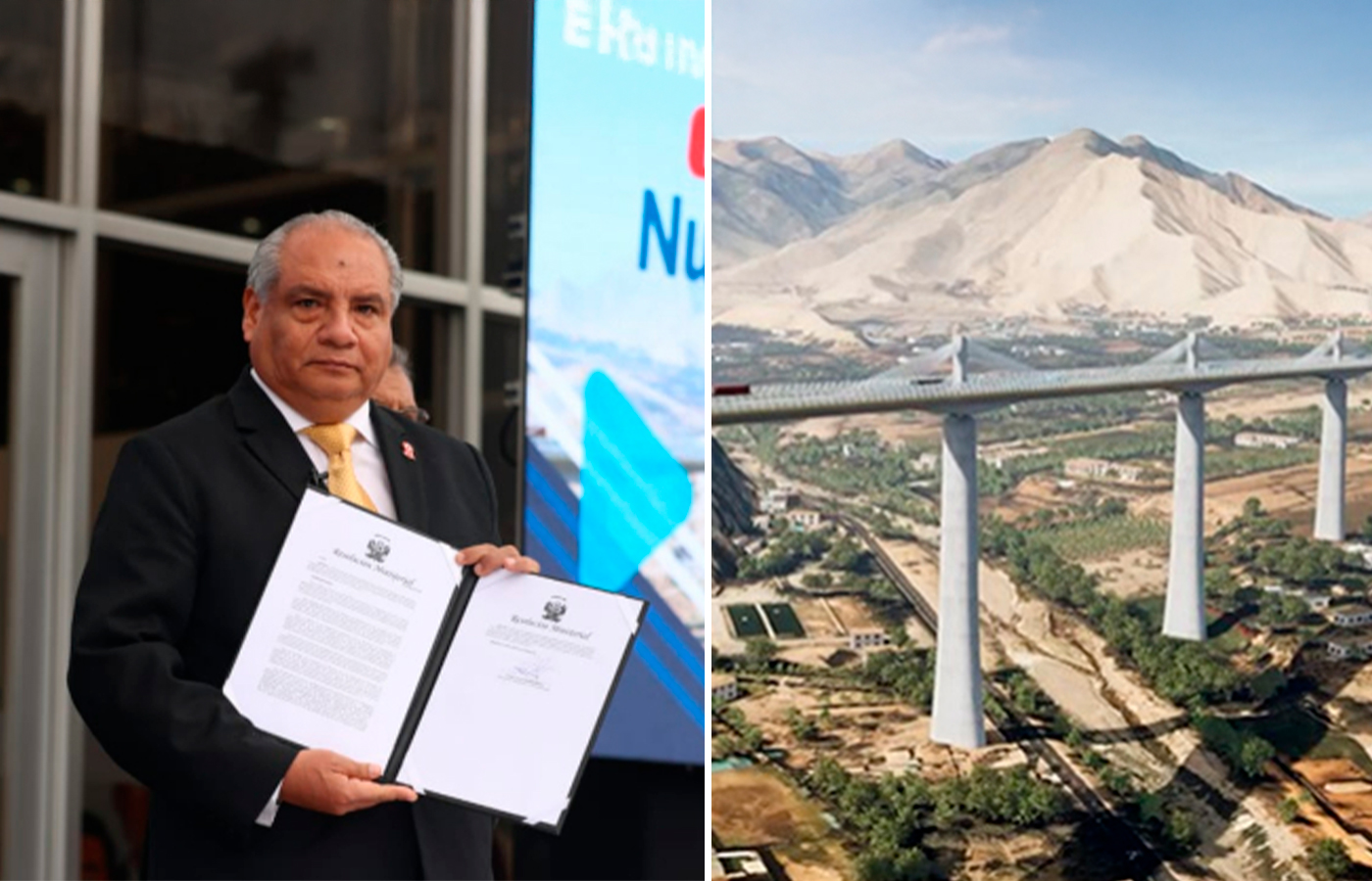 Perú: MTC firma resolución que viabilizará obras de la Nueva Carretera Central