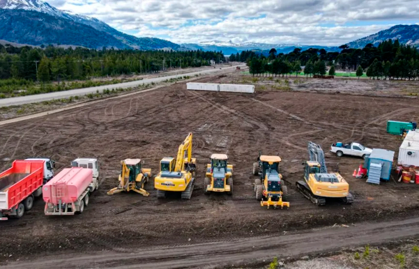 Argentina: Llegaron los equipos para pavimentar la ruta a Moquehue