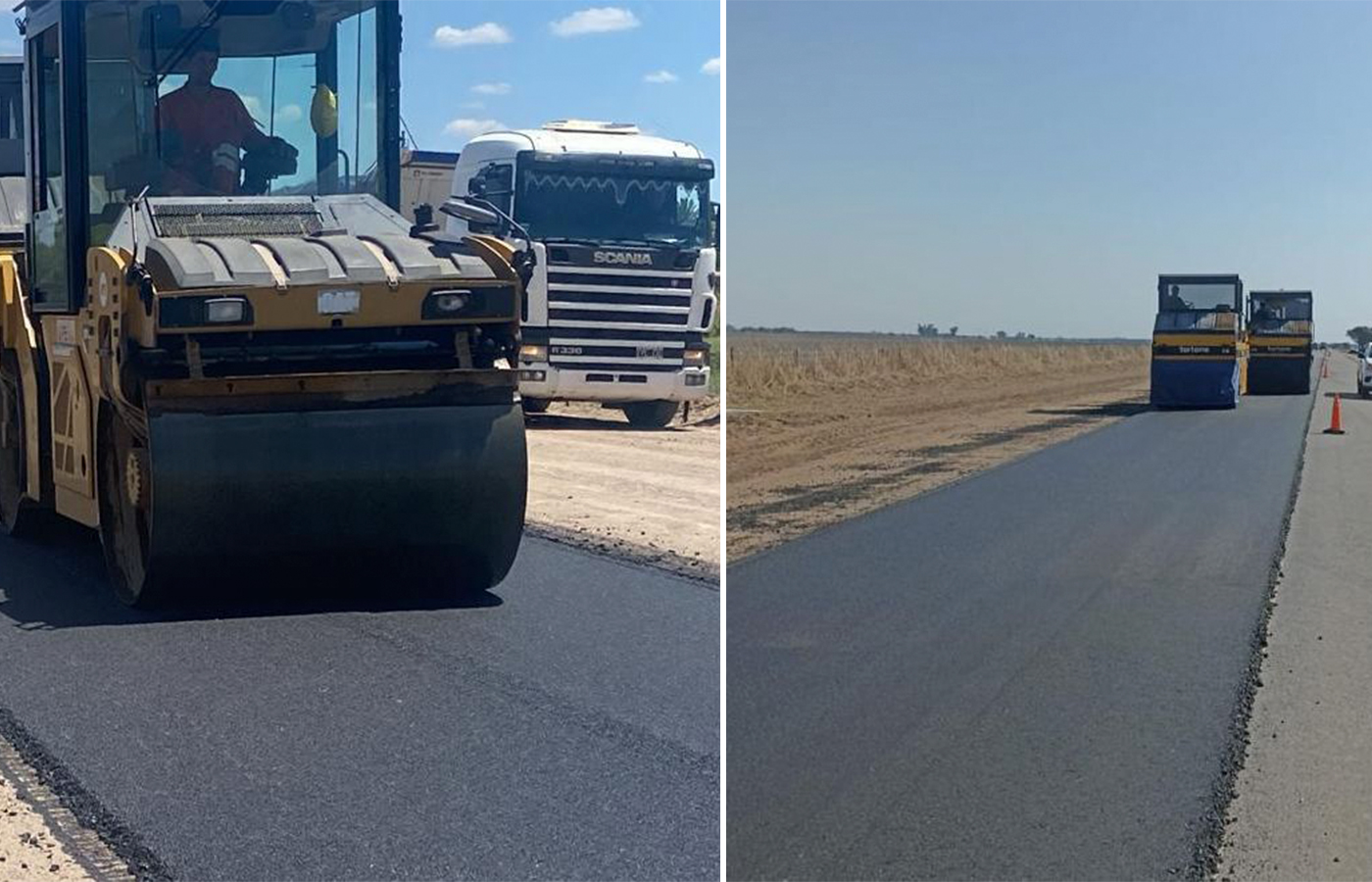 Argentina: Pavimentación del tramo Las Gramillas–Toro Pujio entra en la recta final