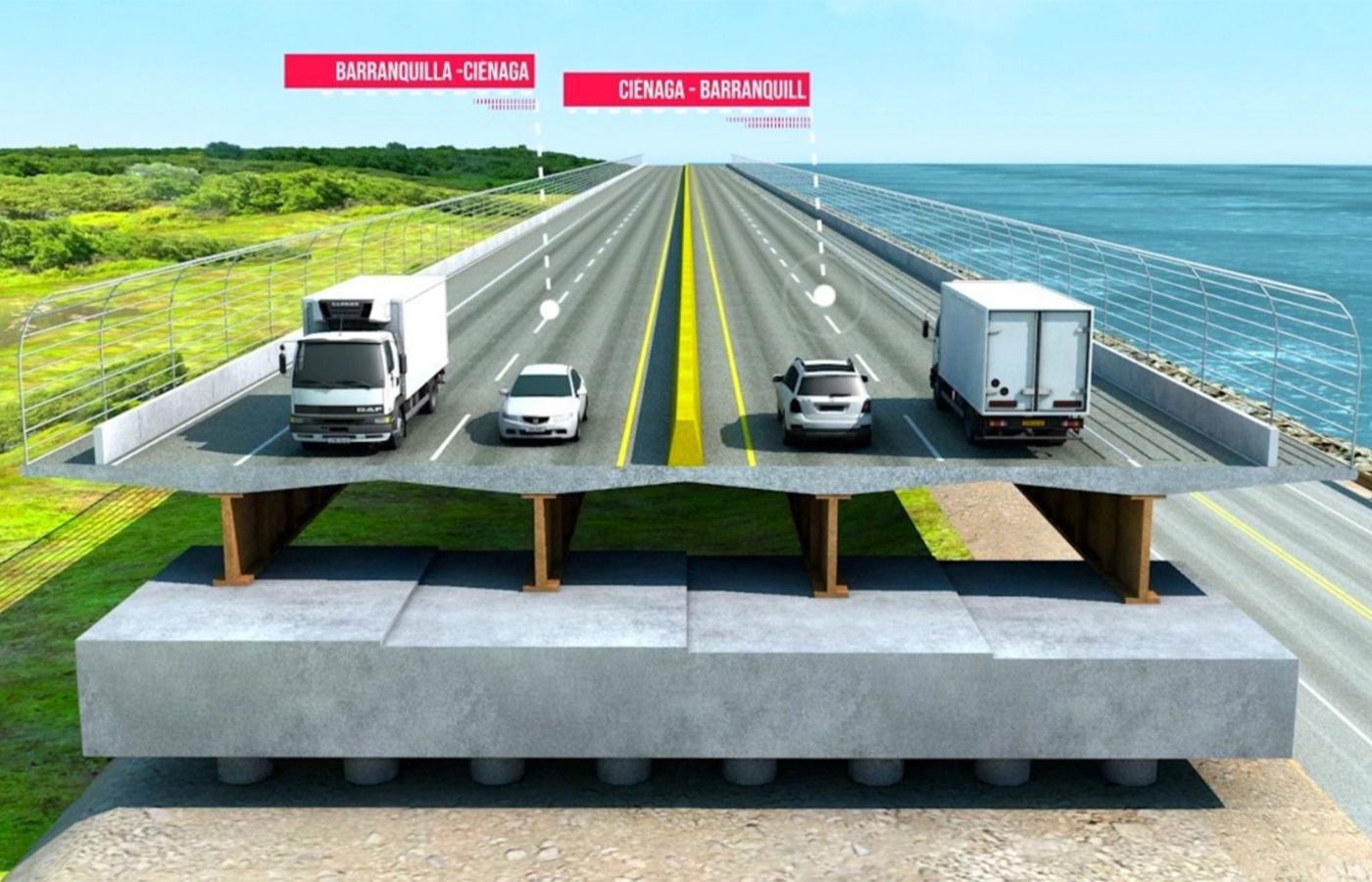 Colombia: Viaductos en la vía Ciénaga – Barranquilla cuentan con licencia ambiental