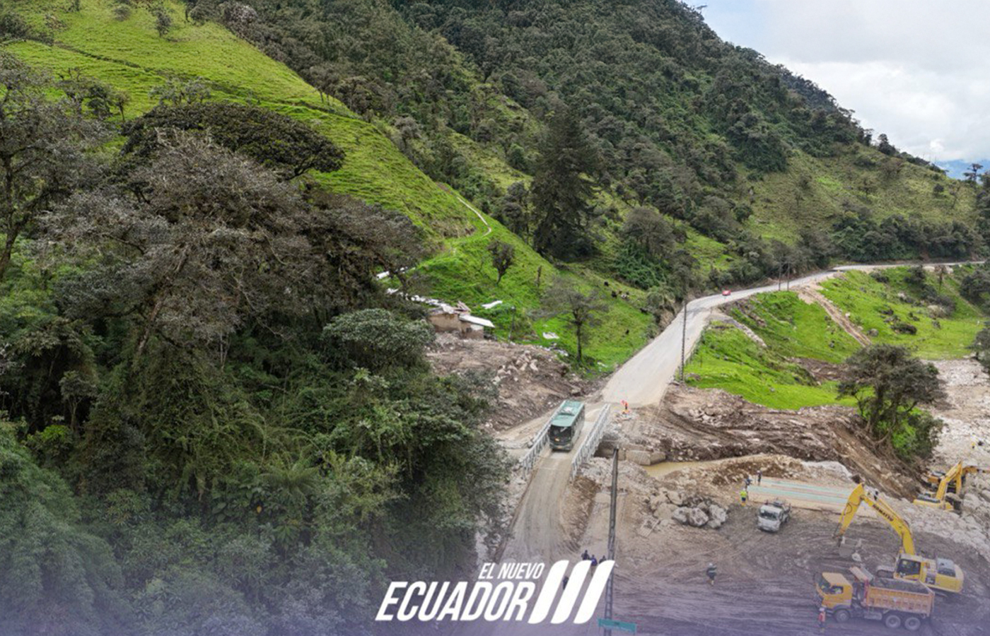 Ecuador ejecuta tres proyectos viales en la región amazónica