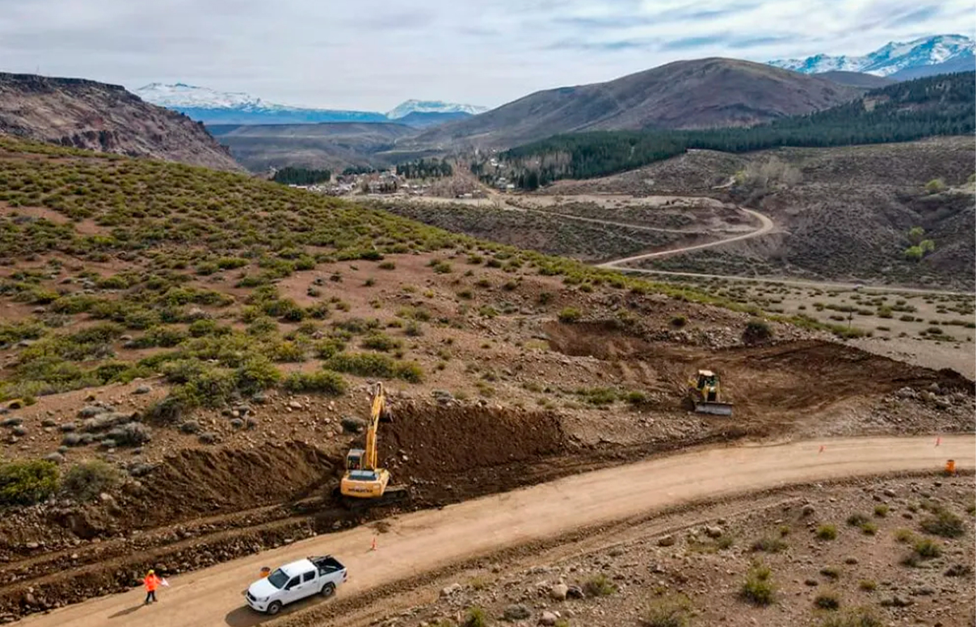 Argentina: Inicia el asfaltado de la Ruta 43 que une Las Ovejas y Varvarco