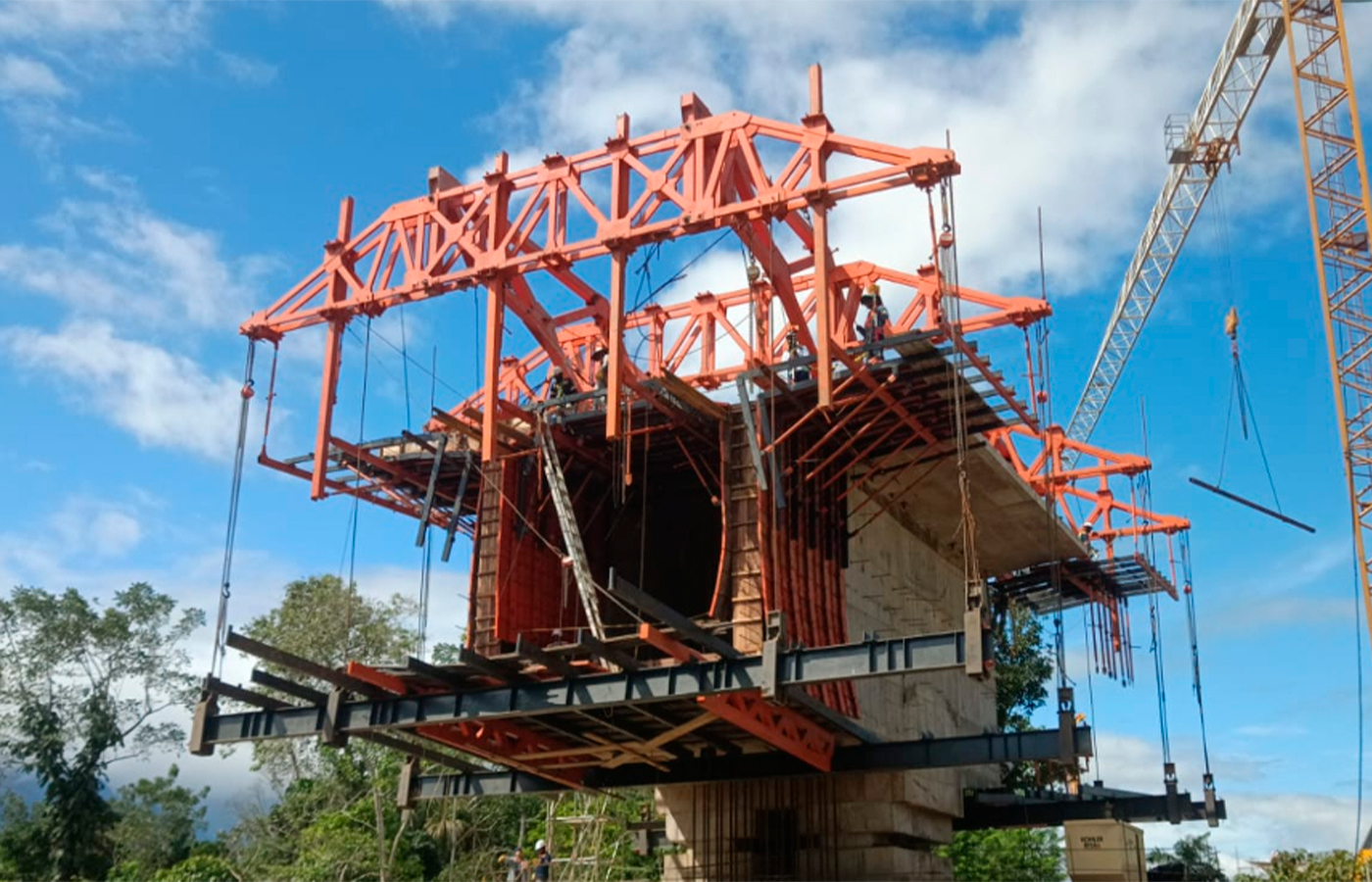 Colombia: Obras del puente sobre el río Caquetá alcanzan el 30% de avance