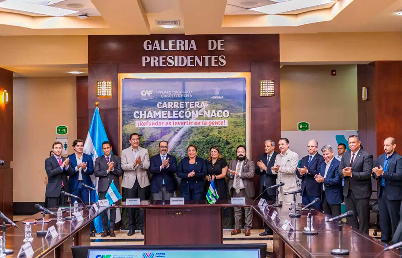 Honduras firma préstamo con el CAF para el Corredor de Occidente CA-4