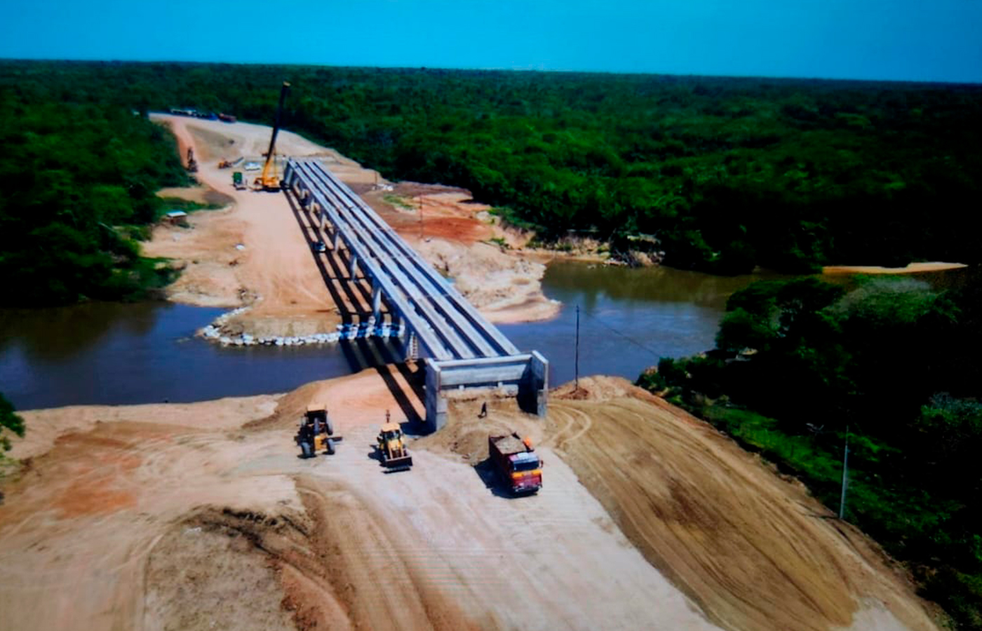 Paraguay: Avanza la construcción del puente sobre el río Ypané, en el Corredor Norte