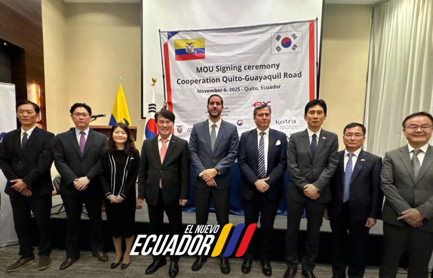 Ecuador y Corea firman acuerdo para el desarrollo de la vía Quito – Guayaquil