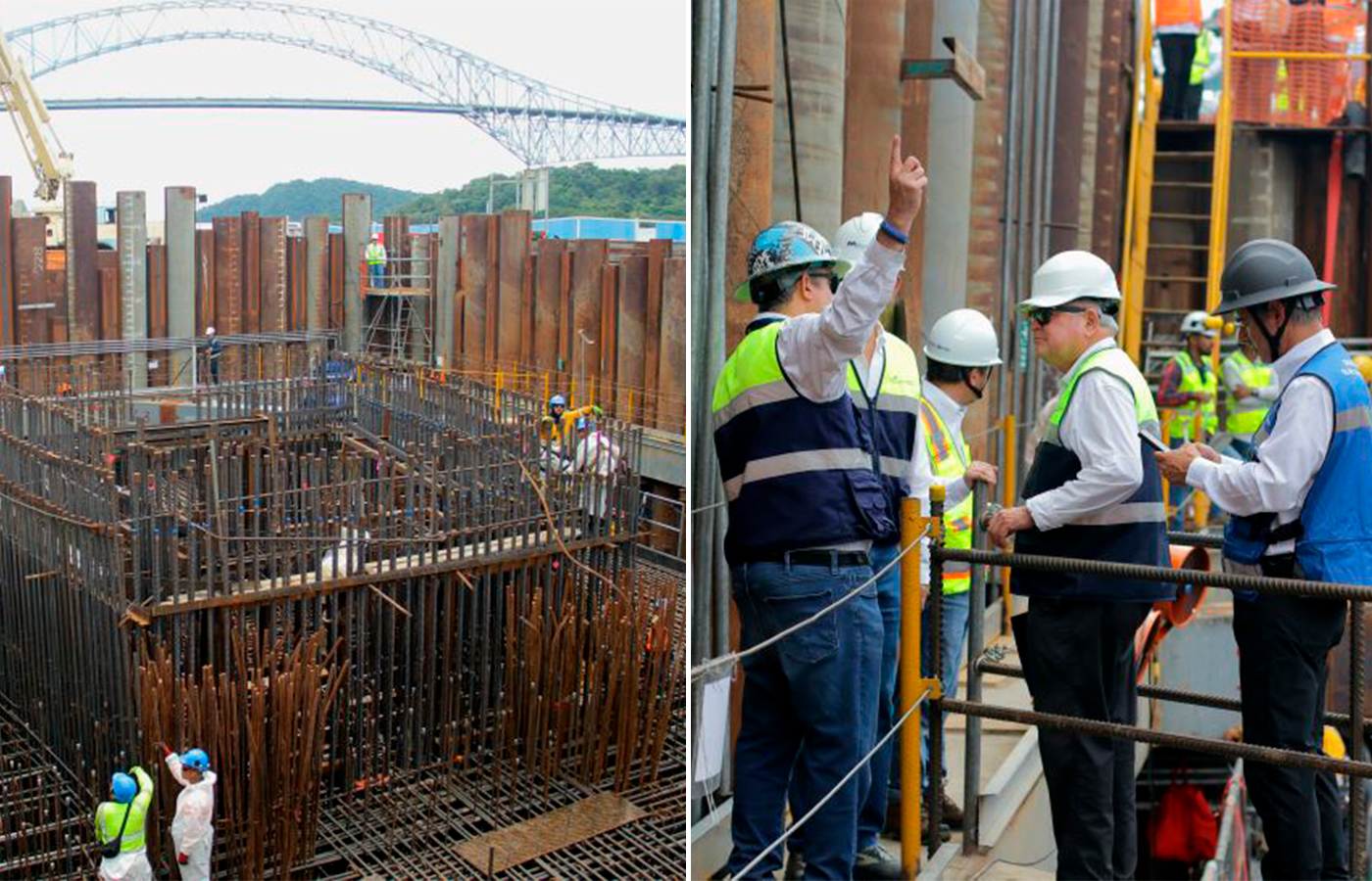 Panamá inicia vaciado de concreto en la pila M3 del Cuarto Puente