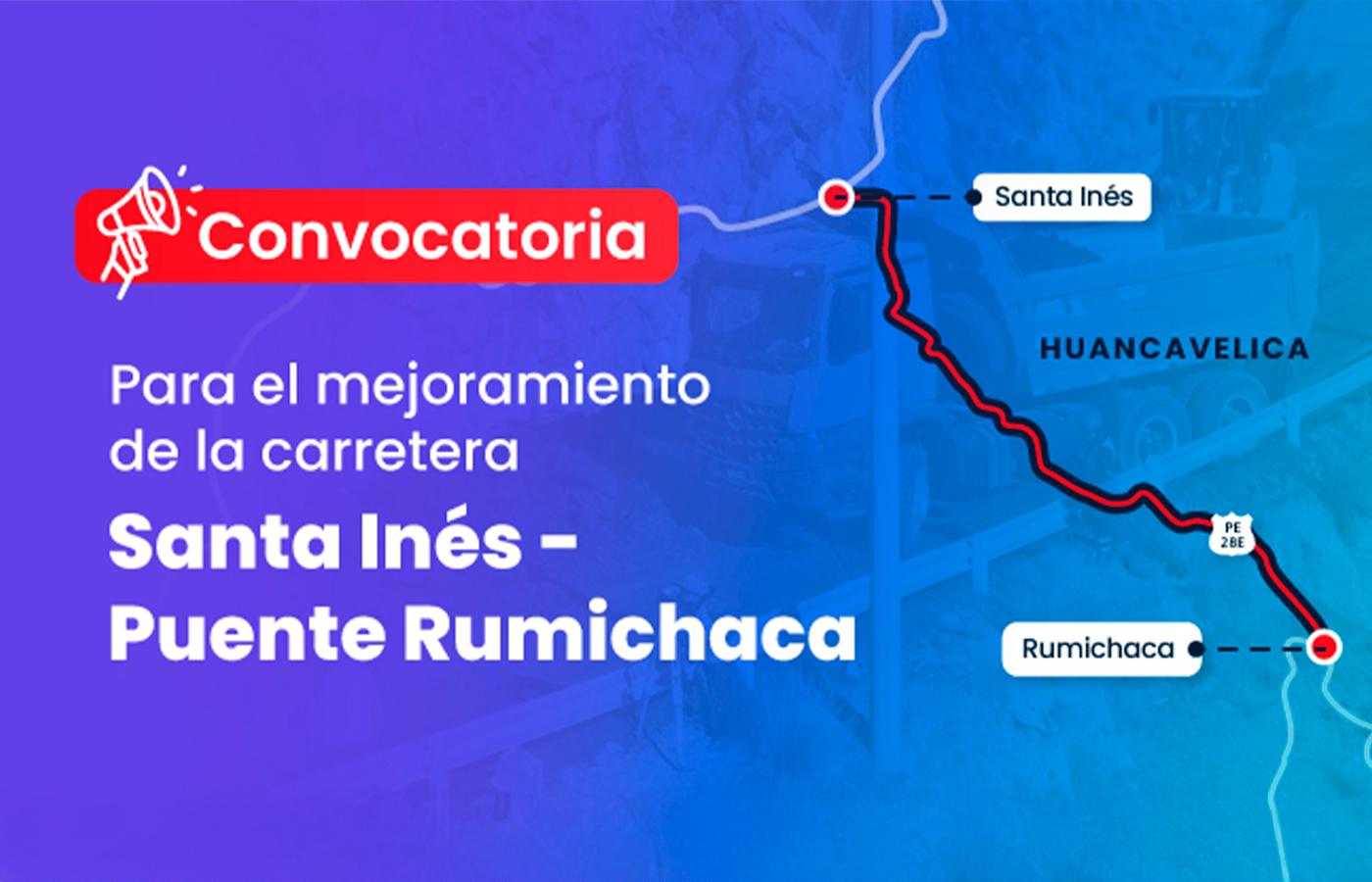 Perú: Lanzan convocatoria para mejorar la carretera Santa Inés – Puente Rumichaca 