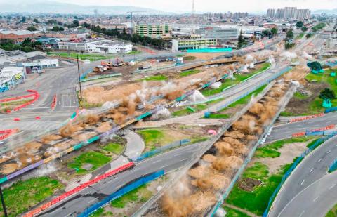 Colombia: Inician obras de nueva intersección tras demolición del Puente Aranda