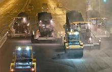 Más de 40 extendedoras Ammann renuevan la Cuarta Carretera de Circunvalación