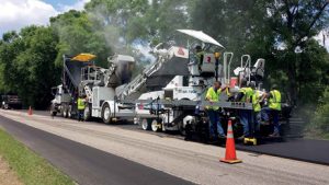 Equipo Roadtec en obras ruta Florida
